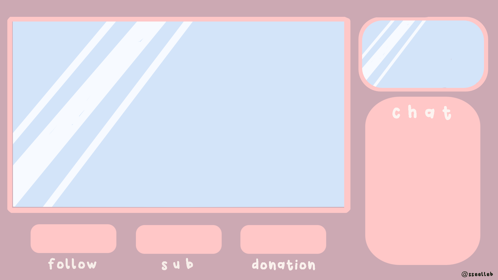 Free Peachy themed Stream Overlay - sseelleb's Ko-fi Shop - Ko-fi ️ ...