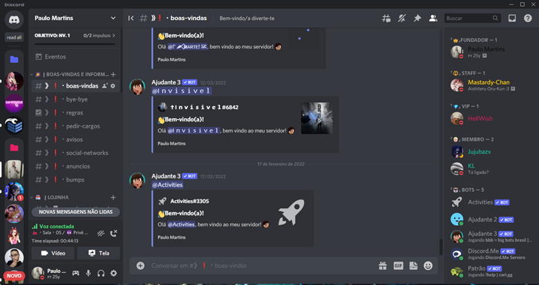 Configurar servidor do discord em Brasil