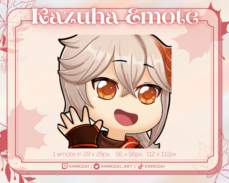 Genshin Impact Kazuha Wave Emote - KimikoAi's Ko-fi Shop - Ko-fi ️ ...