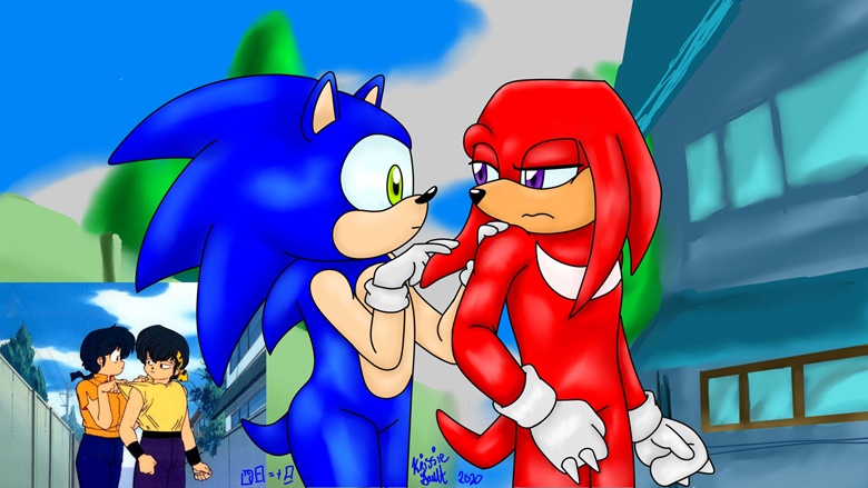 Coloring page - Knuckles