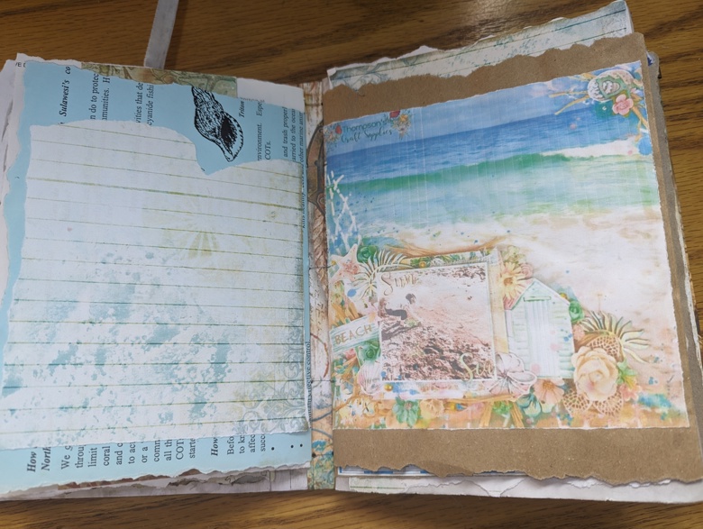 Hand made Ocean Junk Journal - Scubalou's Ko-fi Shop