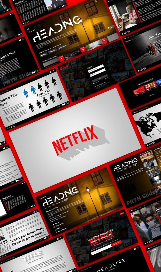 [2 FILES]: NEW and OLD VERSION of "Realistic" Netflix PowerPoint Art ...