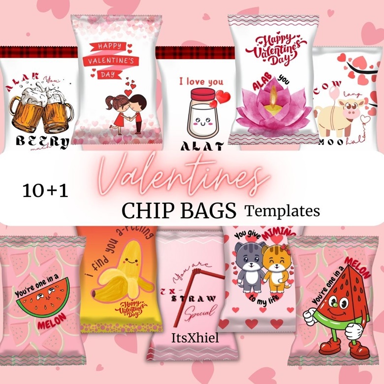 Valentine's Day Chip Bag: How To Make A Chip Bag 