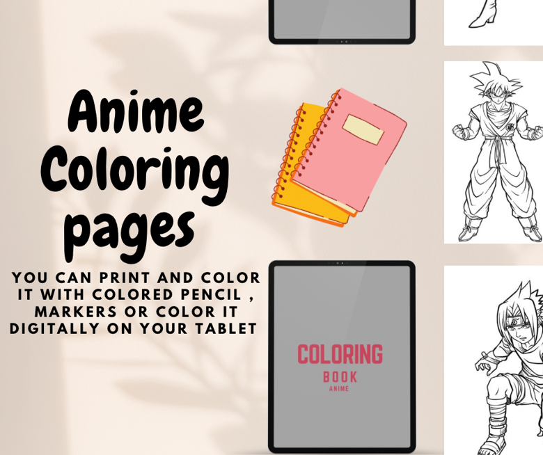 Anime Coloring Book: Over 7,244 Royalty-Free Licensable Stock Vectors &  Vector Art