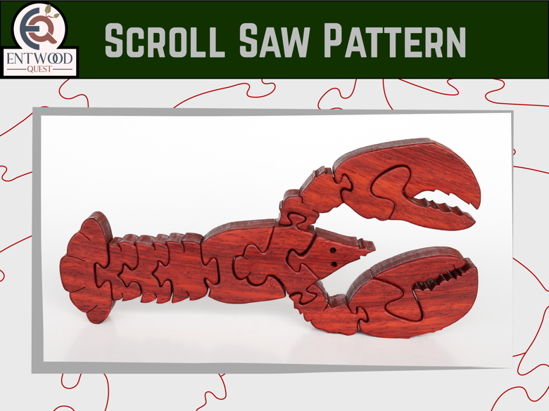 Lobster puzzle pattern (Free) Entwoodquest s Ko fi Shop Ko fi ️