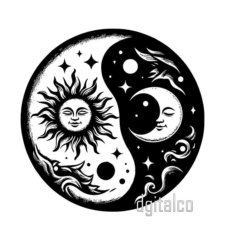 Buy a Downloadable Vector Art Yin Yang: Perfect for Any Surface ...