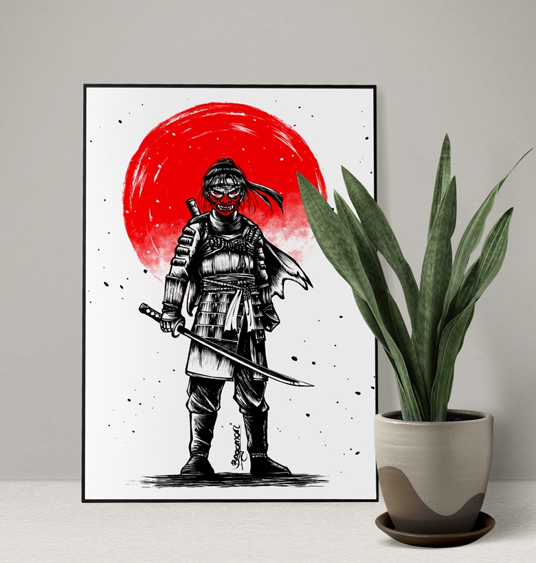 Lámina Tsushima samurai - Begomori's Ko-fi Shop - Ko-fi ️ Where ...