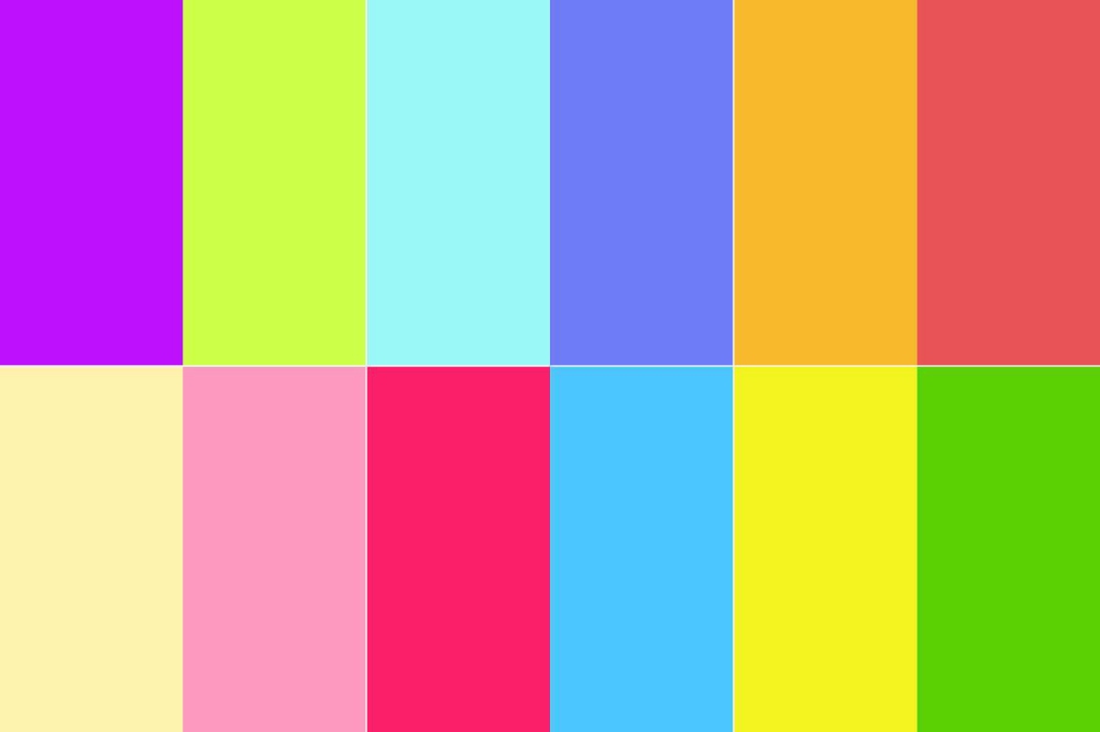 bright colours Color Palette