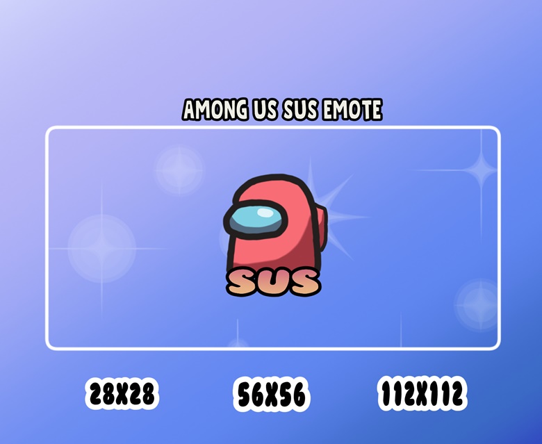 Sus Emote Twitch and Discord 