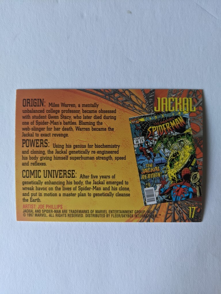 1997 FLEER SPIDER-MAN Trading Card #17 - Fregworld's Ko-fi Shop - Ko-fi ...