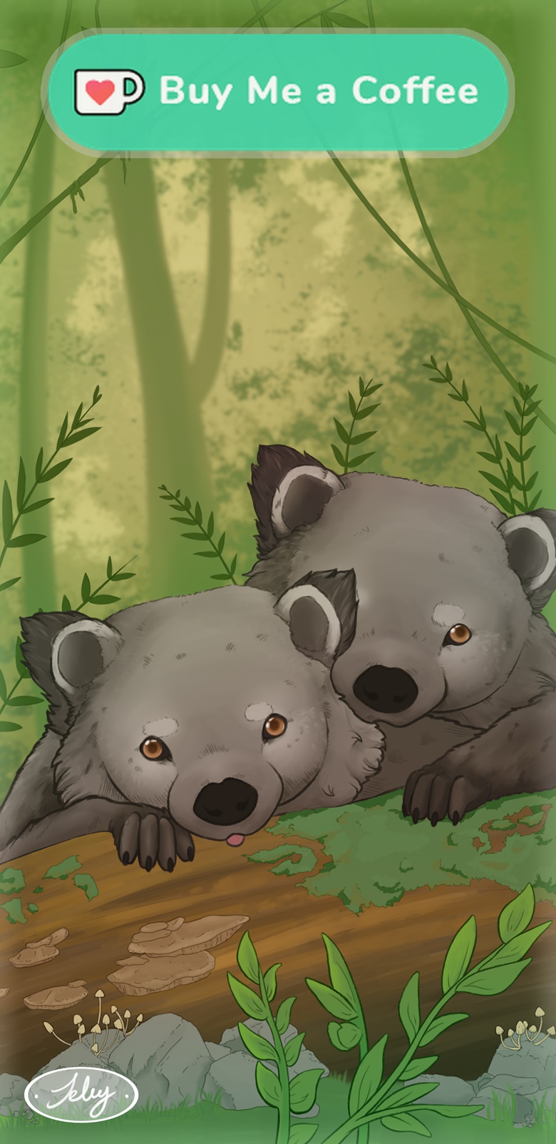 Binturong Wallpaper! - Jeley's Ko-fi Shop