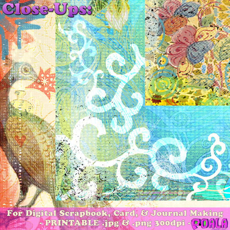 Boho Teatime Digital Scrapbook Kit - SnoBunni's Ko-fi Shop