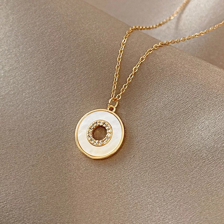 classic gold color stainless steel necklace for women jewelry - Sl ...