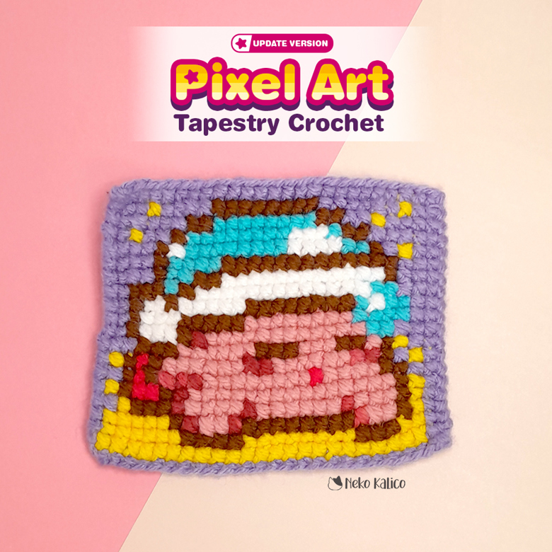 ⭐Pixel Art Tapestry Crochet - Update Version - Video Tutorial - Neko ...