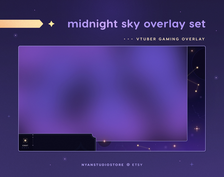 Midnight Sky — Overlay Set - Nyan Studio's Ko-fi Shop - Ko-fi ️ Where ...