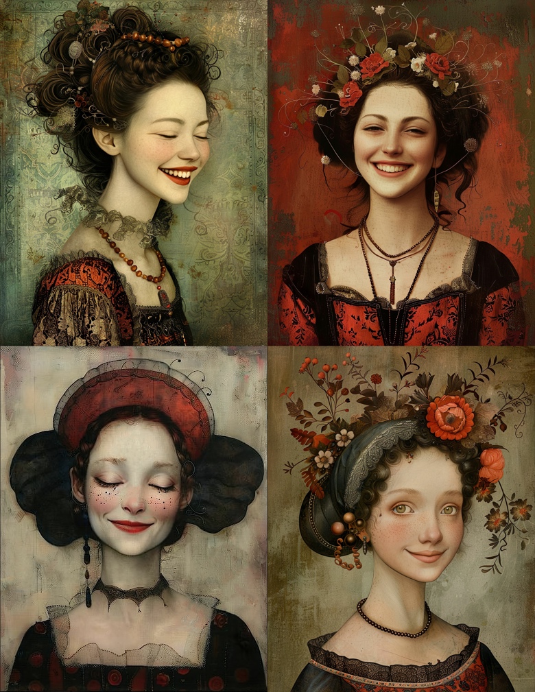 That Smile - Renaissance Ladies - Art House Whimsy's Ko-fi Shop - Ko-fi ...