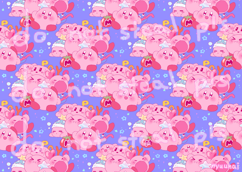 Kirby PC wallpaper - Doodliver's Ko-fi Shop - Ko-fi ❤️ Where