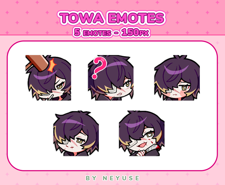 Towa emotes - Neyuse's Ko-fi Shop - Ko-fi ️ Where creators get support ...