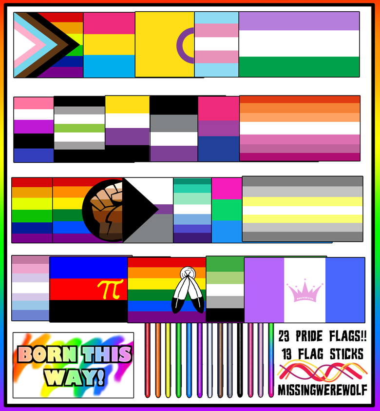 Pride Flag Assets for your Pngtuber or Vtuber! Series 1 ...