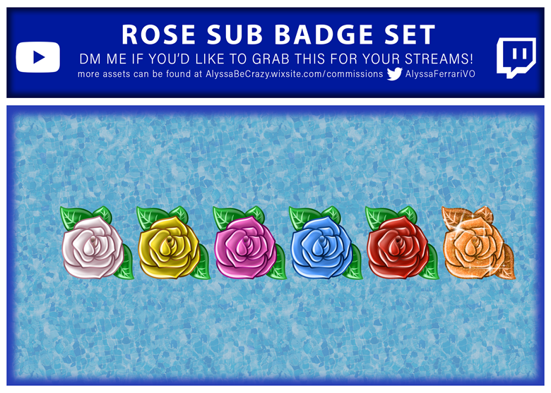 Rose Stream Badges - Thingy's Ko-fi Shop - Ko-fi ❤️ Where creators get  support from fans through donations, memberships, shop sales and more! The  original 'Buy Me a Coffee' Page.