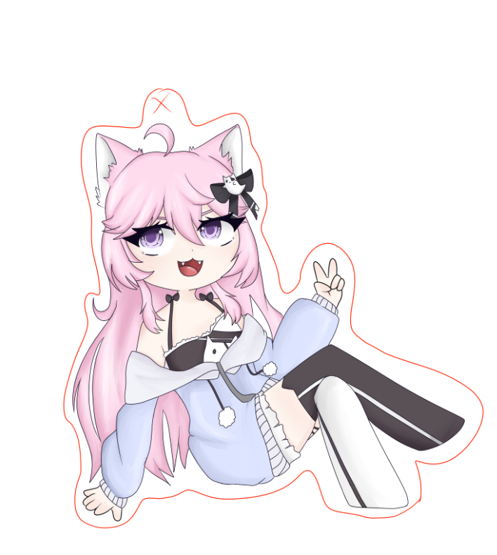 Nyatasha Nyanners and Ironmouse Keychain - kin Valley's Ko-fi Shop - Ko ...