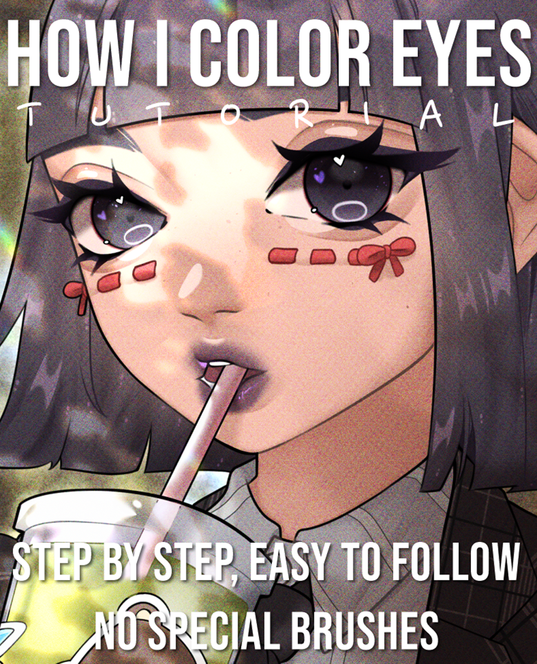 Eye Colouring Tutorial + PSD & Video - SeiKittea Art's Ko-fi Shop