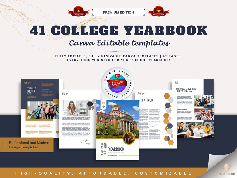 41 College Yearbooks - Brand Templates Art's Ko-fi Shop - Ko-fi ️ Where ...