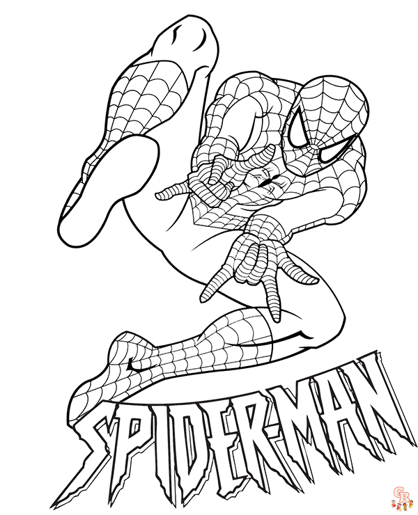 How to Color Spiderman, Spiderman Coloring Pages for Kids