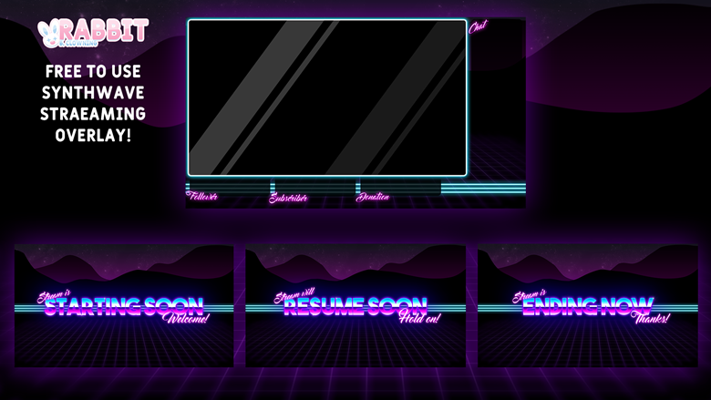 Synthwave Overlay - RabbitBVT's Ko-fi Shop - Ko-fi ️ Where Creators Get ...