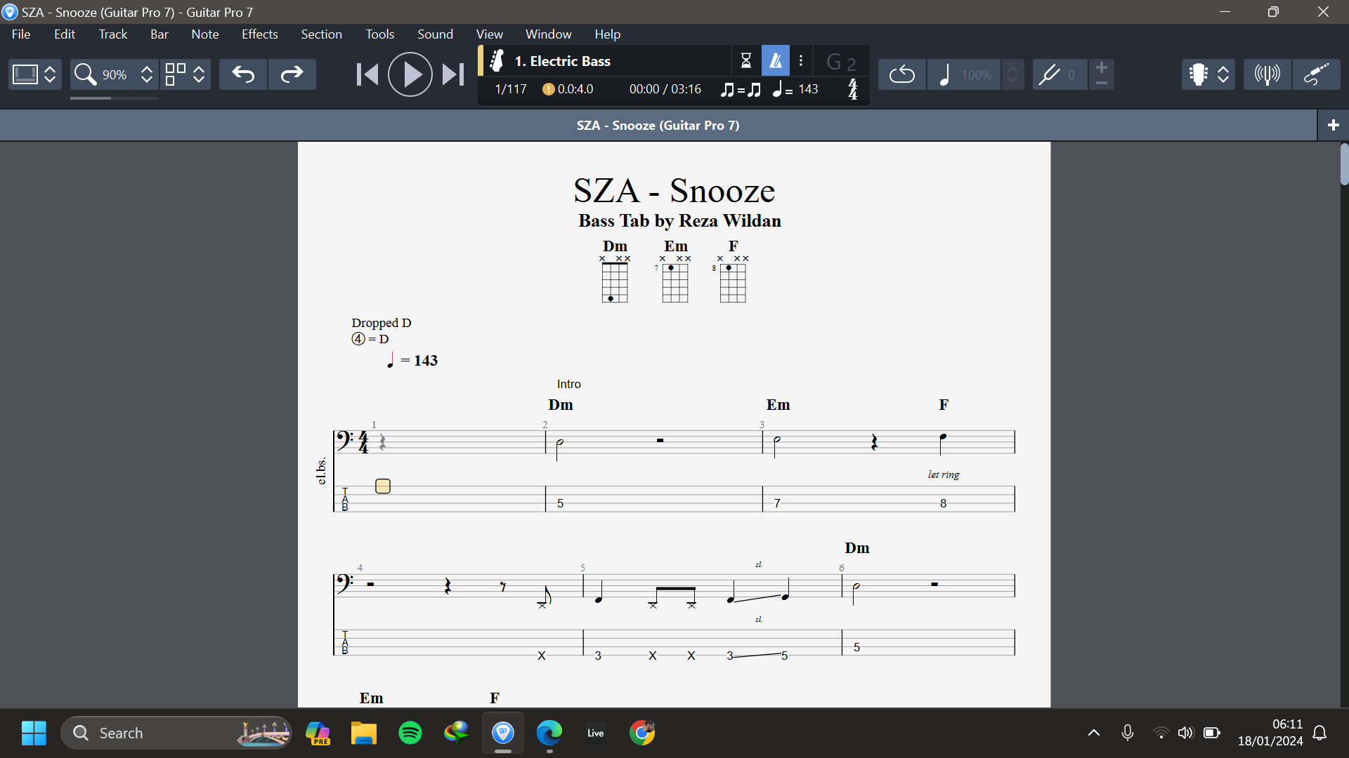 SZA - Snooze(Bass Tab) - Reza Wildan's Ko-fi Shop - Ko-fi ️ Where ...