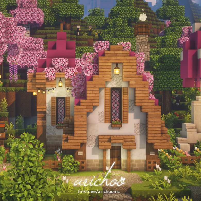 Pink Wisteria Village World Download (Java) - Arichoo's Ko-fi Shop - Ko ...