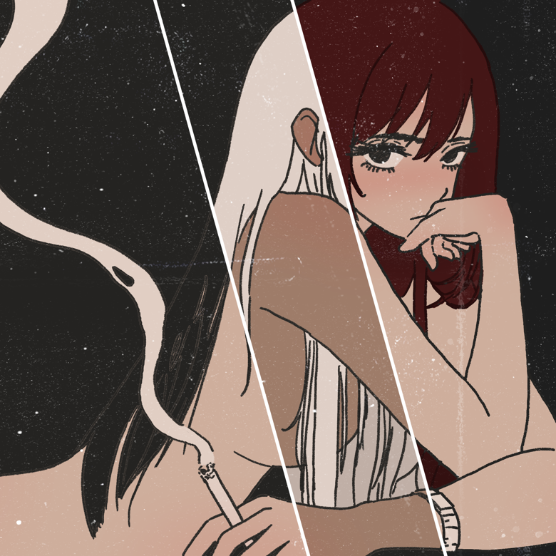 You Ghost My Heart [Multicolor hair] - The Muun's Ko-fi Shop