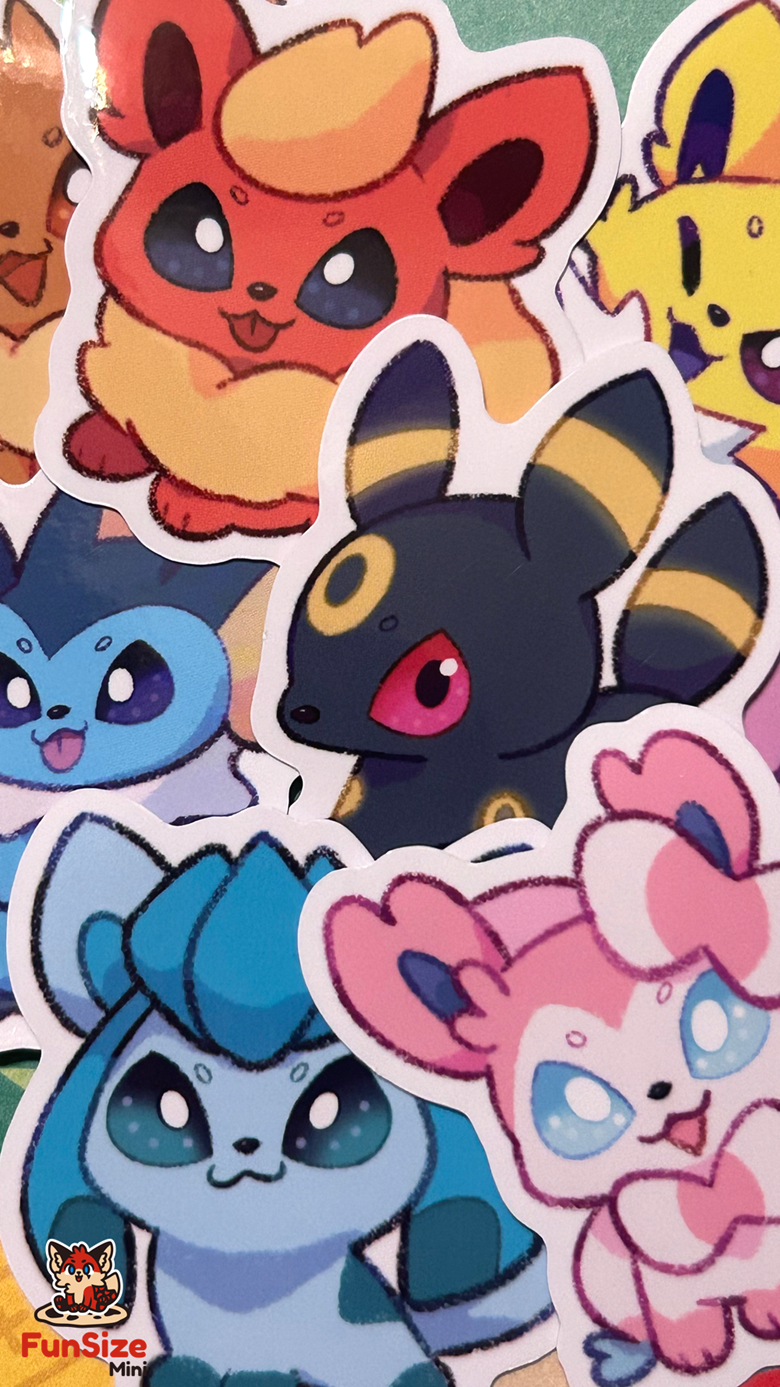 Eevee evolutions Pokemon stickers PNG - Lylia Creations's Ko-fi Shop -  Ko-fi ❤️ Where creators get support from fans through donations,  memberships, shop sales and more! The original 'Buy Me a Coffee