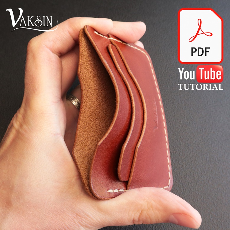 Leather Pattern Leather Card Wallets Pattern Envelope Coin Holder Leat –  Feltify