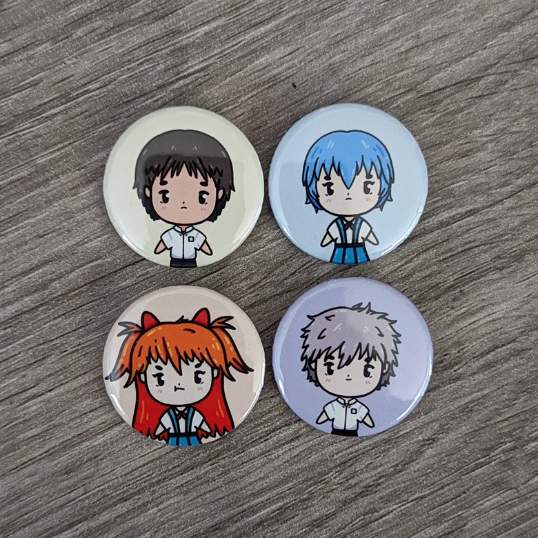 Evangelion Button Pack! - Carly June's Ko-fi Shop - Ko-fi ❤️ Where creators  get support from fans through donations, memberships, shop sales and more!  The original 'Buy Me a Coffee' Page.