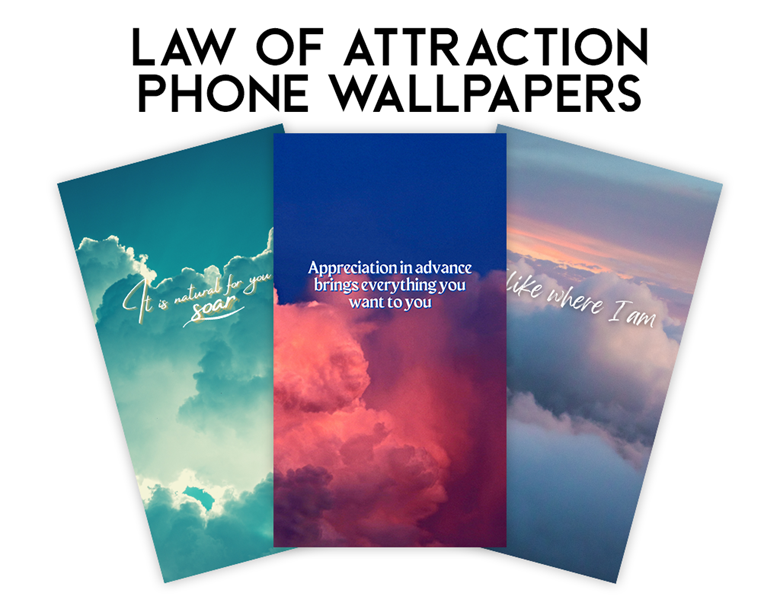 Law of Attraction Phone Wallpapers Set 1 - General Wellbeing and Clouds -  Jessica Amber's Ko-fi Shop - Ko-fi ❤️ Where creators get support from fans  through donations, memberships, shop sales and
