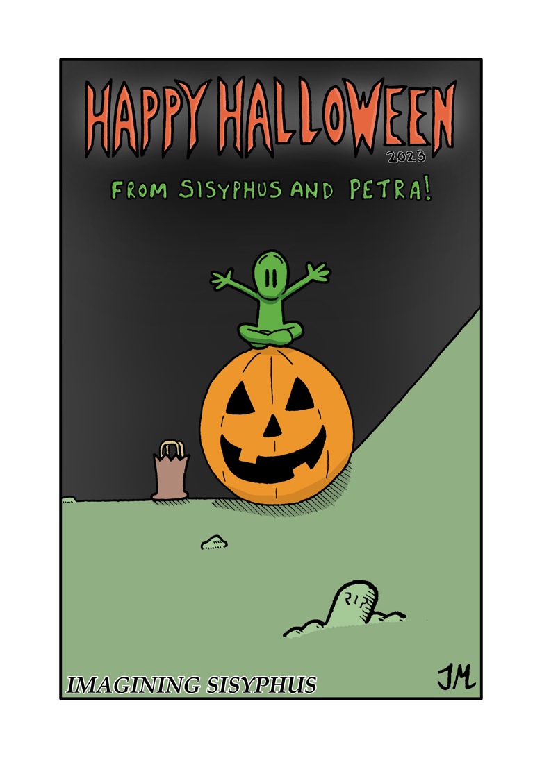 Imagining Sisyphus Halloween Holiday Card - JC Murphy's Ko-fi Shop - Ko ...