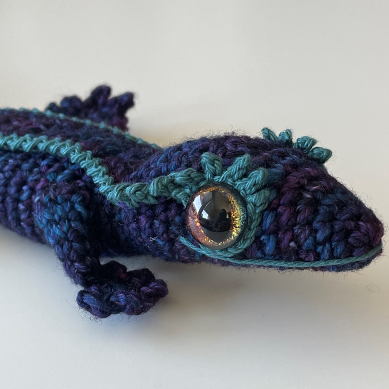 Whales Road Seafoam Handmade Gayle the Gecko - Critteriffic Crochet's ...