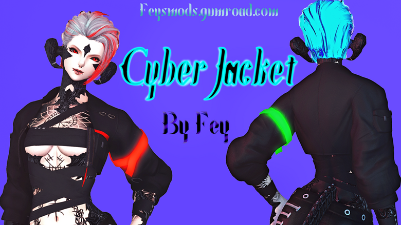 Fey´s Cyber Jacket - short - female - Fey | Lyrana's Ko-fi Shop - Ko-fi ...