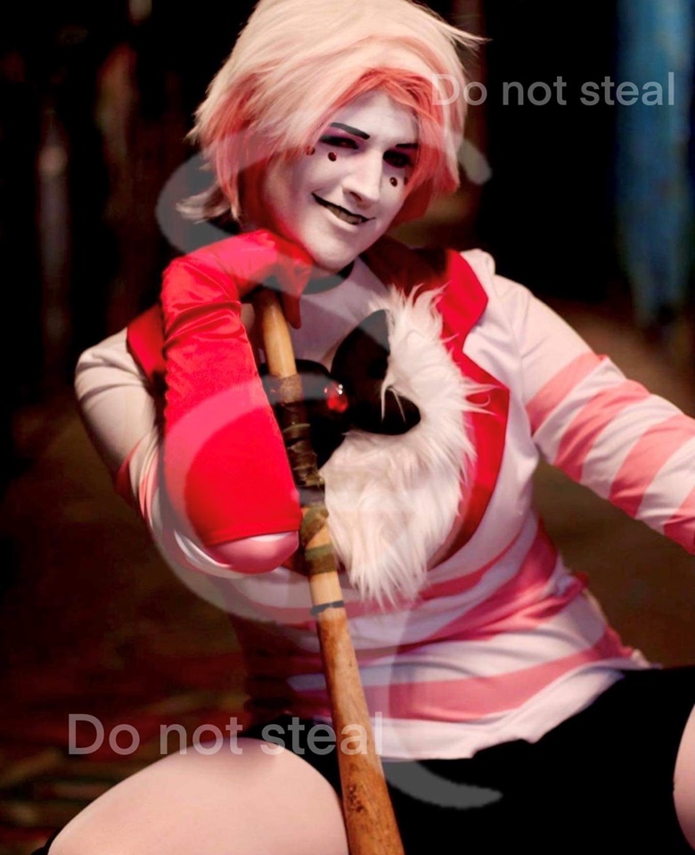 Angel dust hazbin hotel cosplay by cyborgparanoia on 42 off