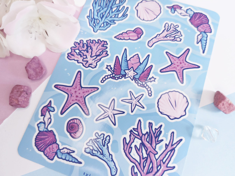 Coral Reef / Sticker sheet - tyiart's Ko-fi Shop - Ko-fi ️ Where ...