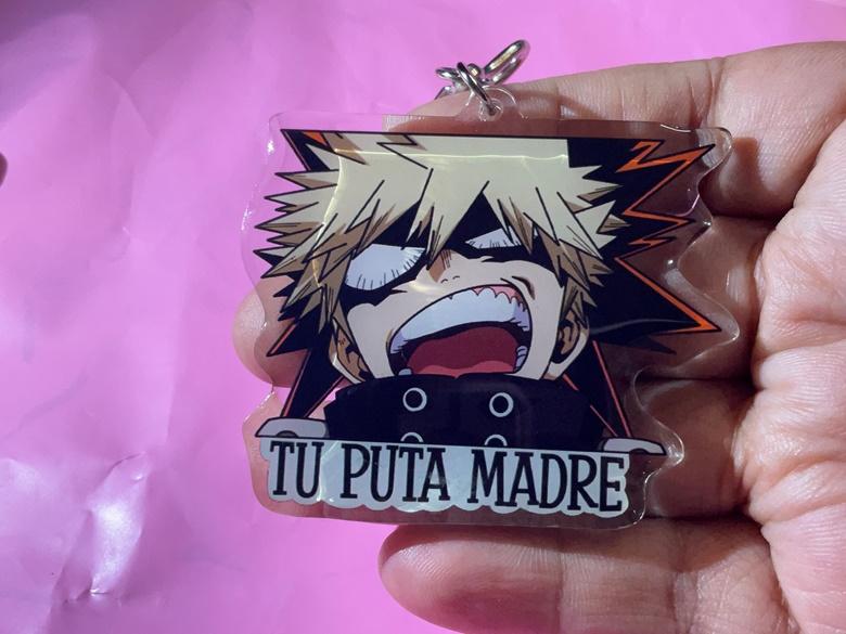 Bakugo Curse Word Acrylic Keychain - Bubbly Games's Ko-fi Shop - Ko-fi ...