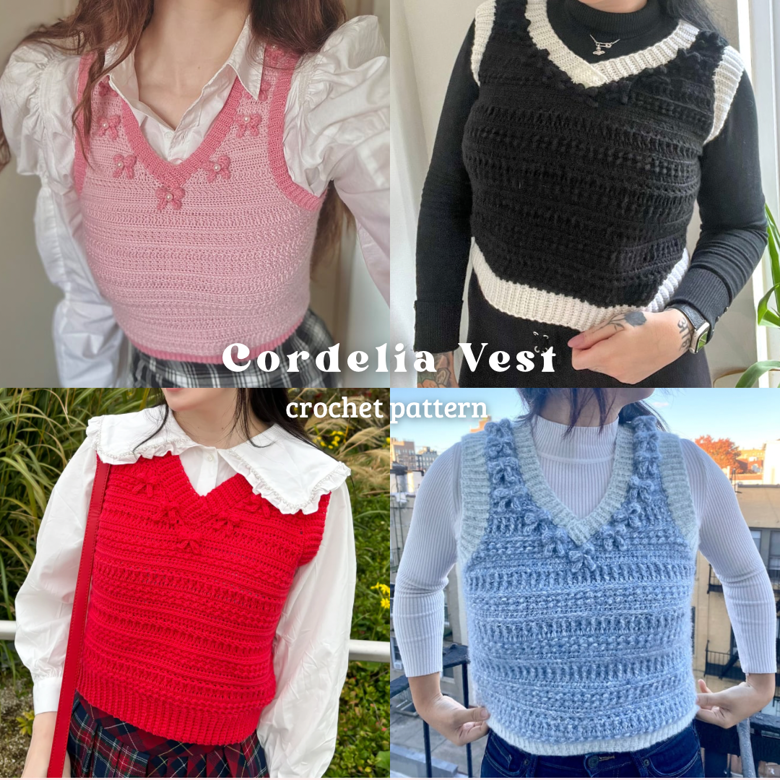 Cordelia Vest | Digital PDF Crochet Pattern - Awchaelsempire's Ko-fi ...