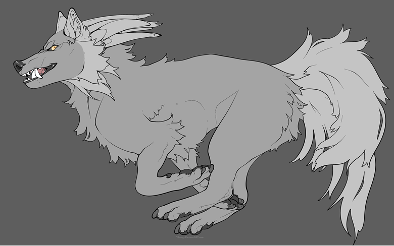 Snarly Running Wolf Base PSD - Vlinnyy's Ko-fi Shop - Ko-fi ️ Where ...