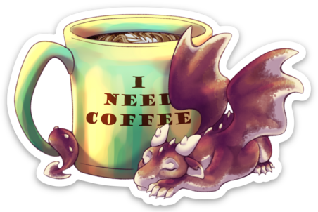 Must Have Coffee Stickers PNG