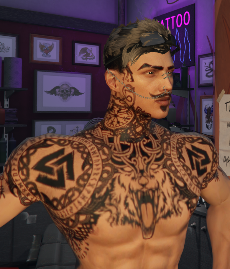 Anyone has a template or clean image of this GTA Tattoo? : r/GTAV