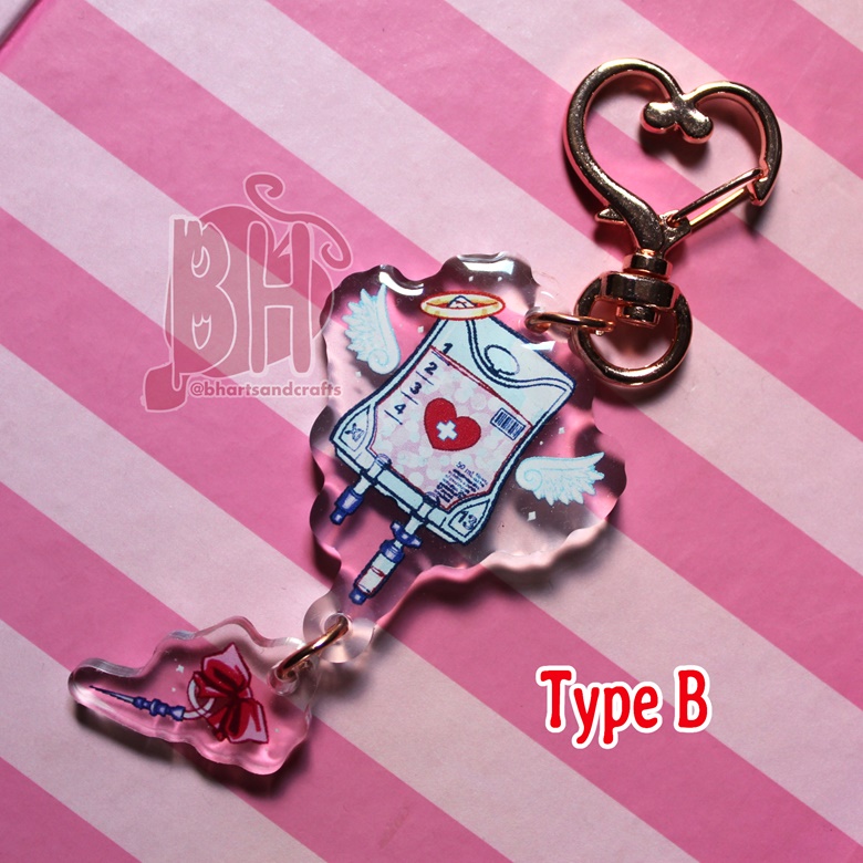 Shiny Acrylic Heart Keychain Women Girl Bag Charms Keyring Love