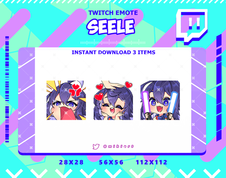 3x Among Us Emotes for Twitch / Discord /  / Facebook 