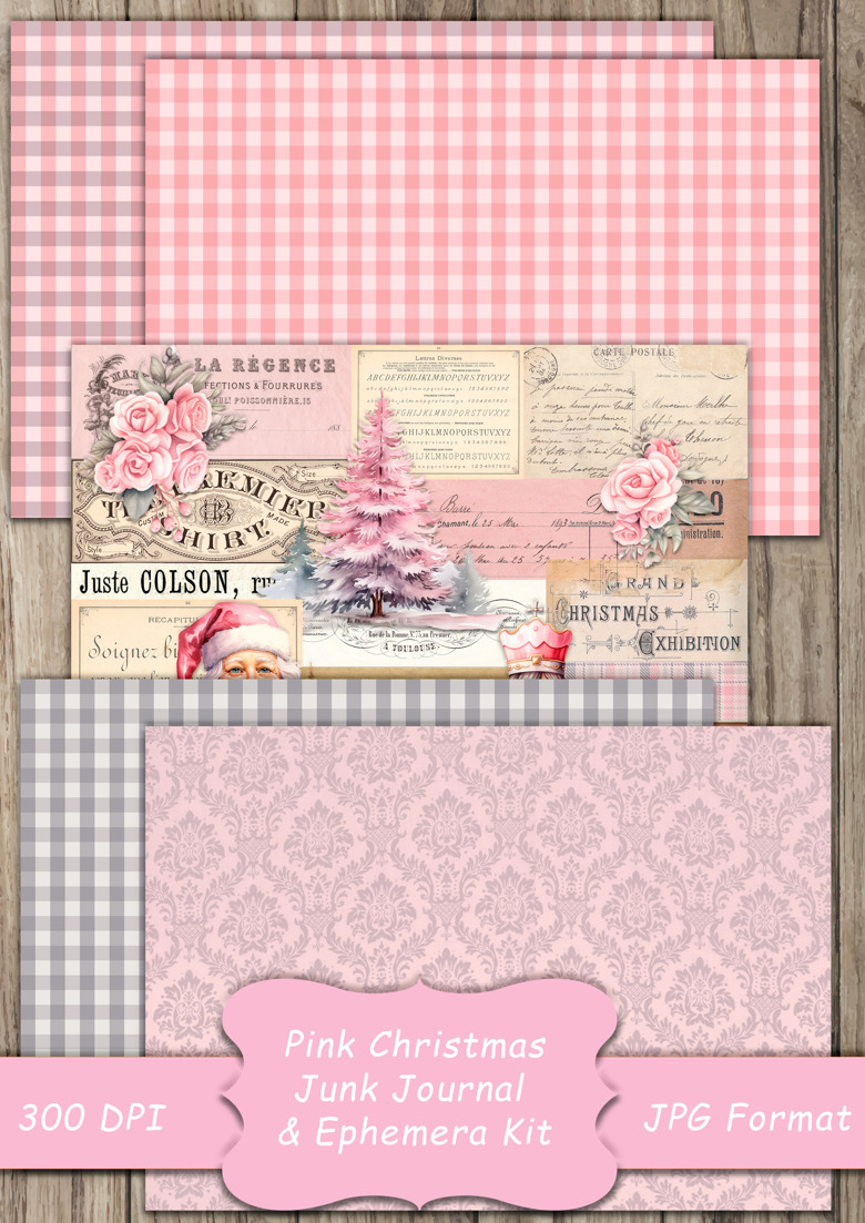 Giant Junk Journaling Ledger Paper Tags – Pink Paper Peppermints