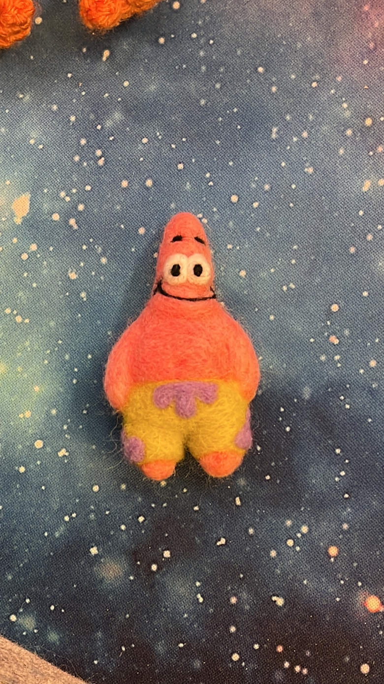 Needle Felted Patrick - Muffnbuttn's Ko-fi Shop - Ko-fi ️ Where 